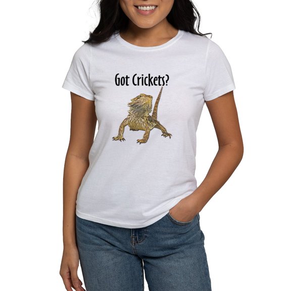 CafePress - Bearded Dragon Got Crickets Women's T Shirt - Women's Classic T-Shirt