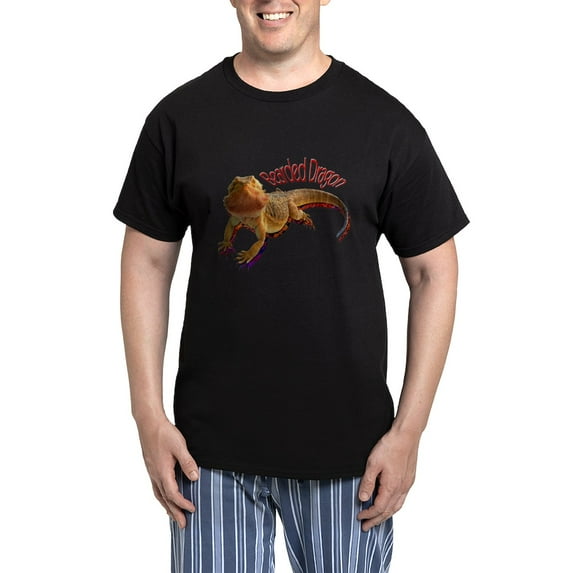 CafePress - Bearded Dragon III Men's Dark Pajamas - Men's Dark Loose Fit Cotton Pajama Set
