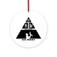 thumbnail image 1 of CafePress - Bearded Dragon Petting 11 A -  Round Wood Ornament 4", 1 of 2