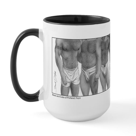 CafePress - Bears And Cubs Of Portland Large Mug - 15 oz Ceramic Large White Novelty Mug
