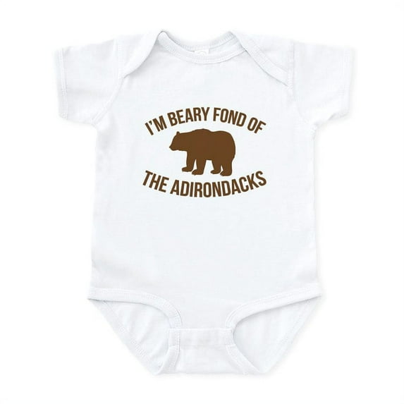 CafePress - Beary Fond Adirondacks Body Suit - Baby Light Bodysuit, Size Newborn - 24 Months