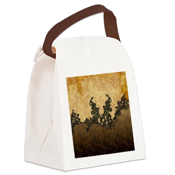 CafePress - Beatiful Dark Vintage Art - Canvas Lunch Bag with Strap Handle