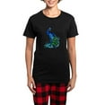 thumbnail image 1 of CafePress - Beautiful Blue Peacock Pajamas - Women's Short Sleeve Print T-Shirt and Pants Dark Cotton Pajama Set, 1 of 7