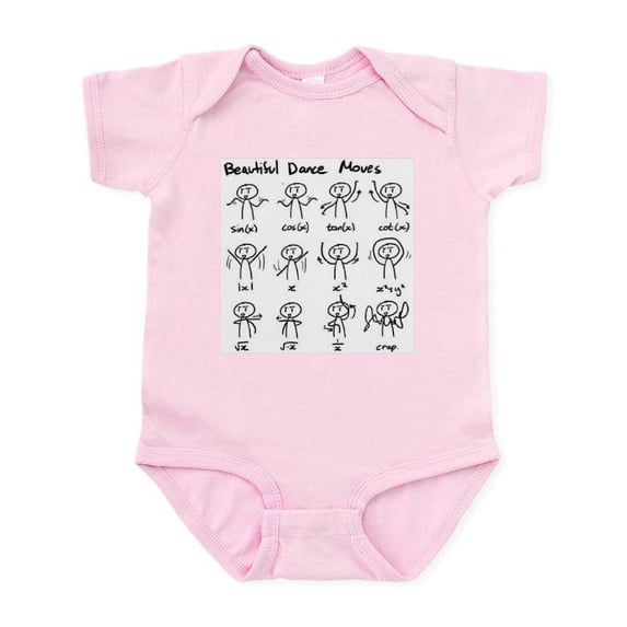 CafePress - Beautiful (Math) Dance Moves Body Suit - Baby Light Bodysuit, Size Newborn - 24 Months