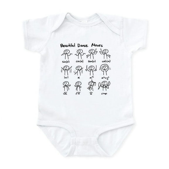 CafePress - Beautiful (Math) Dance Moves Body Suit - Baby Light Bodysuit, Size Newborn - 24 Months