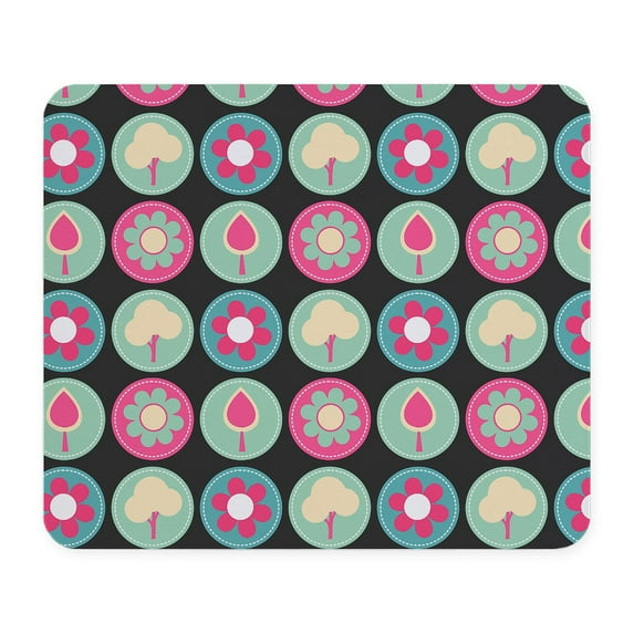 CafePress - Beautiful Trendy Girly Floral Pattern Mousepad - Non-slip Rubber Mousepad, Gaming Mouse Pad