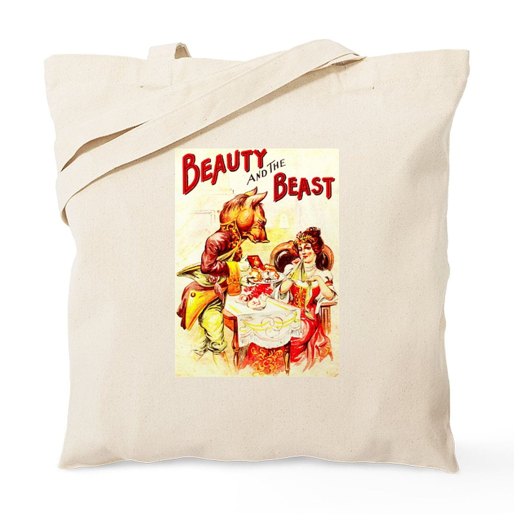 CafePress Beauty And The Beast Tote Bag Natural Canvas Tote Bag Cloth Shopping Bag Walmart Business Supplies