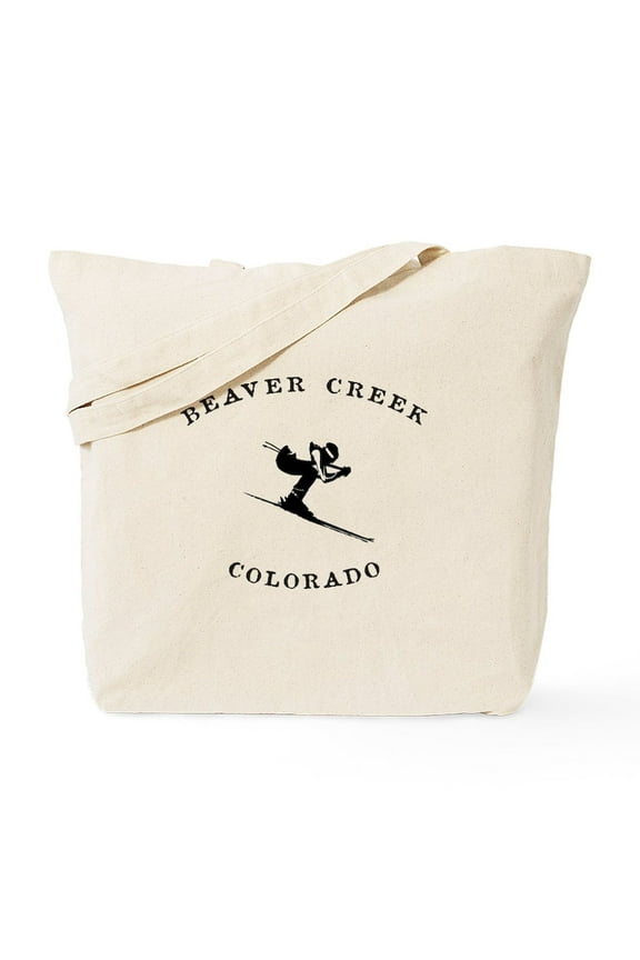 - Beaver Creek Colorado Ski Tote Bag - Unisex Canvas Tote Bag, Beige, 1-Piece