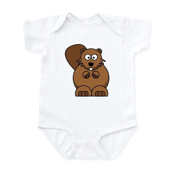 CafePress - Beaver Infant Bodysuit - Baby Light Bodysuit, Size Newborn - 24 Months