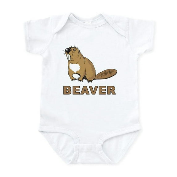 CafePress - Beaver Infant Bodysuit - Baby Light Bodysuit, Size Newborn - 24 Months