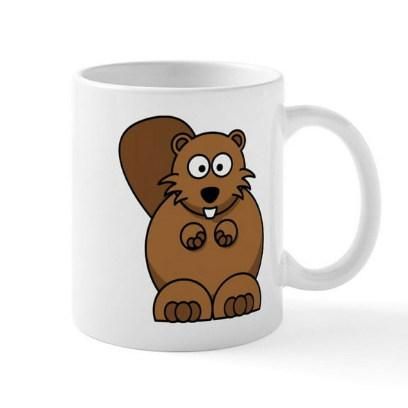CafePress - Beaver Mug - 11 oz Ceramic Mug - Novelty Coffee Tea Cup