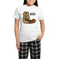 thumbnail image 1 of CafePress - Beavers Rock Women's Light Pajamas - Women's Short Sleeve Print T-Shirt and Pants Light Cotton Pajama Set, 1 of 7