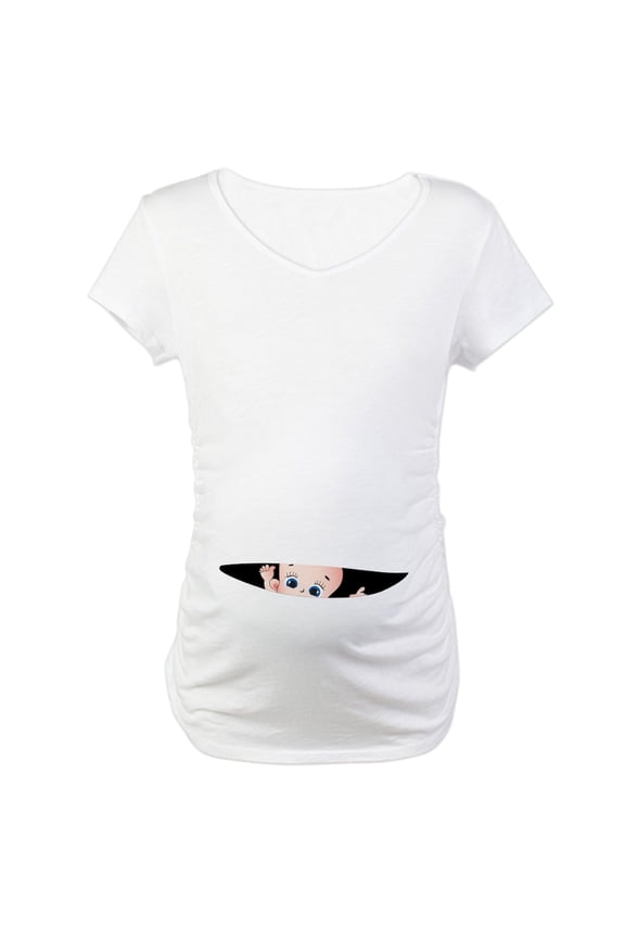 - Bebe Cache / Hidden Baby Maternity T Shirt - Cotton Maternity T-shirt, Cute & Funny Pregnancy Tee