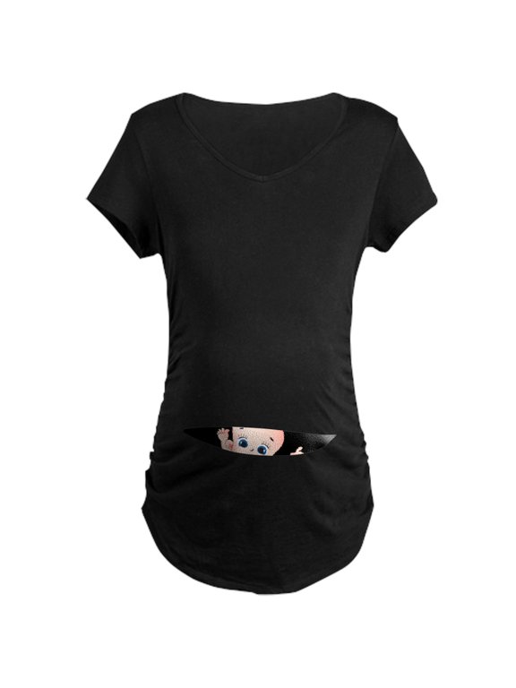 - Bebe Cache / Hidden Baby Maternity T Shirt - Maternity Dark T-Shirt