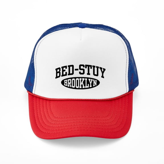 CafePress - Bed Stuy Brooklyn - Trucker Hat - Polyester Foam Front and Nylon Mesh Weave Back