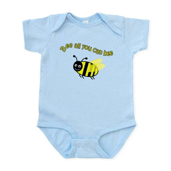CafePress - Bee All That You Can Bee Infant Bodysuit - Baby Light Bodysuit, Size Newborn - 24 Months