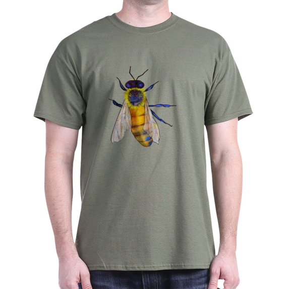 CafePress - Bee Dark T Shirt - Men's Classic Graphic Cotton T-Shirt