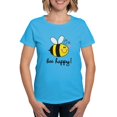 thumbnail image 1 of CafePress - Bee Happy T Shirt - Women's Traditional Fit Dark T-Shirt, 1 of 4
