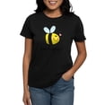 thumbnail image 1 of CafePress - Bee Happy T Shirt - Women's Traditional Fit Dark T-Shirt, 1 of 4