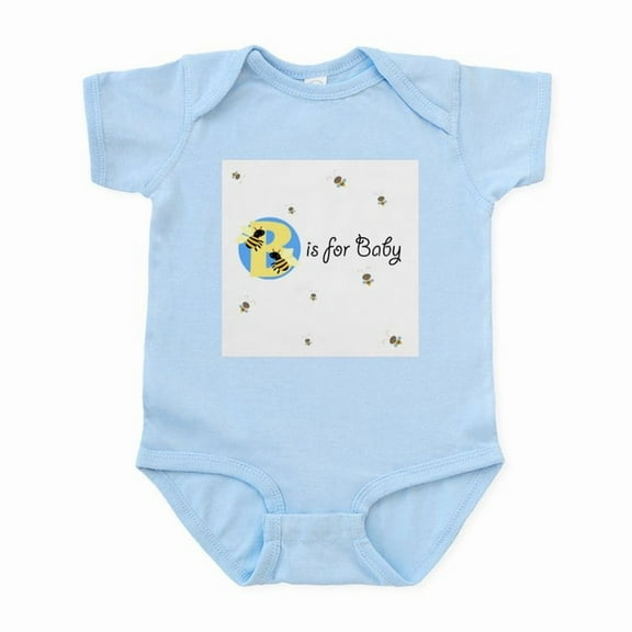 CafePress - Bee Is For Baby Bumblebee Infant Bodysuit - Baby Light Bodysuit, Size Newborn - 24 Months