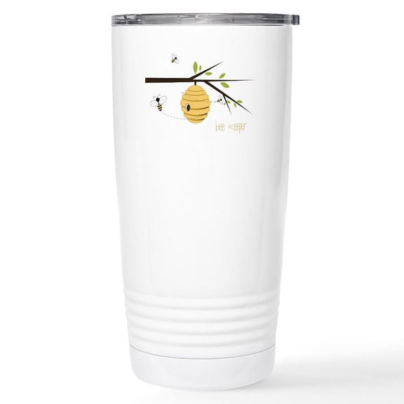 CafePress - Bee Keeper Travel Mug - Insulated Stainless Steel Travel Tumbler 20 oz.