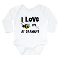thumbnail image 1 of CafePress - Beeing At Granny's Long Sleeve Infant Bodysuit - Long Sleeve Cotton Baby Bodysuit, 1 of 4
