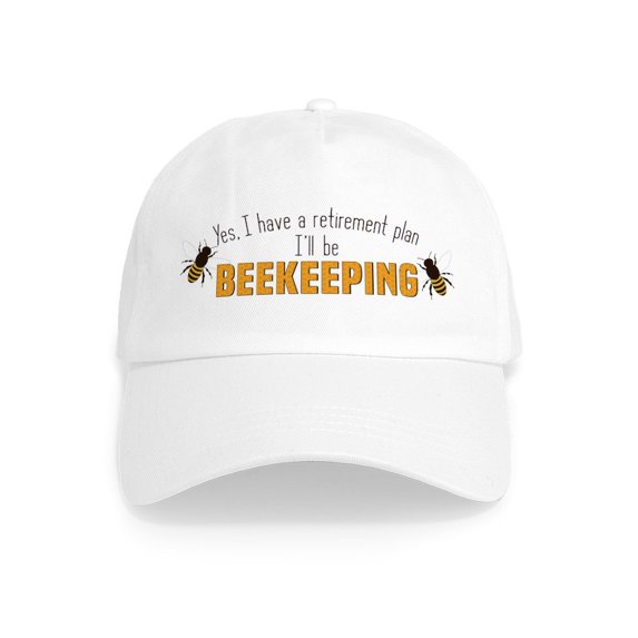 CafePress - Beekeeper Retirement Cap - Adjustable 100% Brushed Unisex Casual Cotton Baseball Cap, Beige, 1