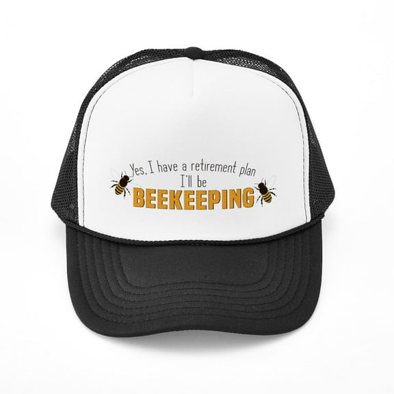 CafePress - Beekeeper Retirement - Adjustable Unisex Printed Trucker Hat with Mesh Back