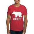 thumbnail image 1 of CafePress - Beer. Bear With Deer Antlers T Shirt - Men's Classic Graphic Cotton T-Shirt, 1 of 4