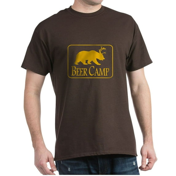CafePress - Beer Camp T Shirt - Men's Classic Graphic Cotton T-Shirt
