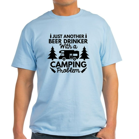 CafePress - Beer Drinker Camping T Shirt - Men's Classic Graphic T-Shirt