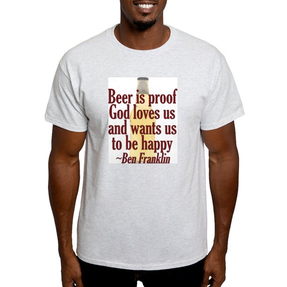 CafePress - Beer Is Proof Light T Shirt - Men's Classic Graphic T-Shirt