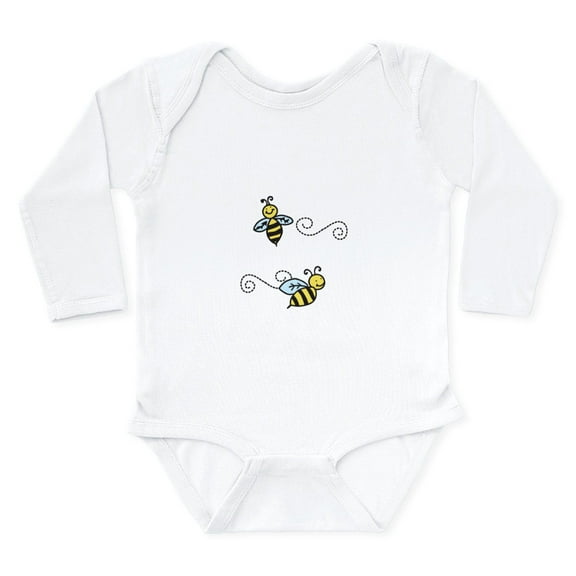 CafePress - Bees Body Suit - Long Sleeve Cotton Baby Bodysuit