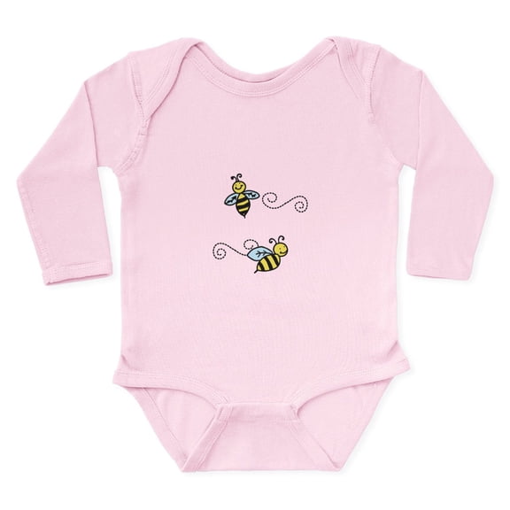 CafePress - Bees Body Suit - Long Sleeve Cotton Baby Bodysuit