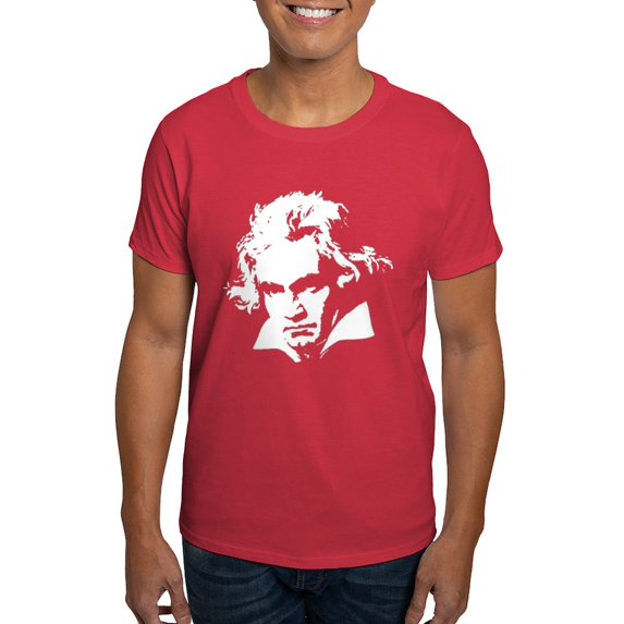 CafePress - Beethoven Dark T Shirt - Men's Classic Graphic Cotton T-Shirt
