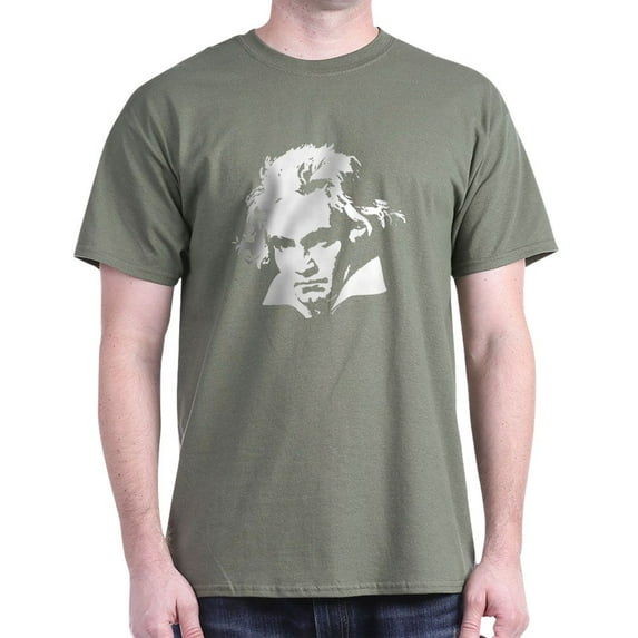 CafePress - Beethoven Dark T Shirt - Men's Classic Graphic Cotton T-Shirt