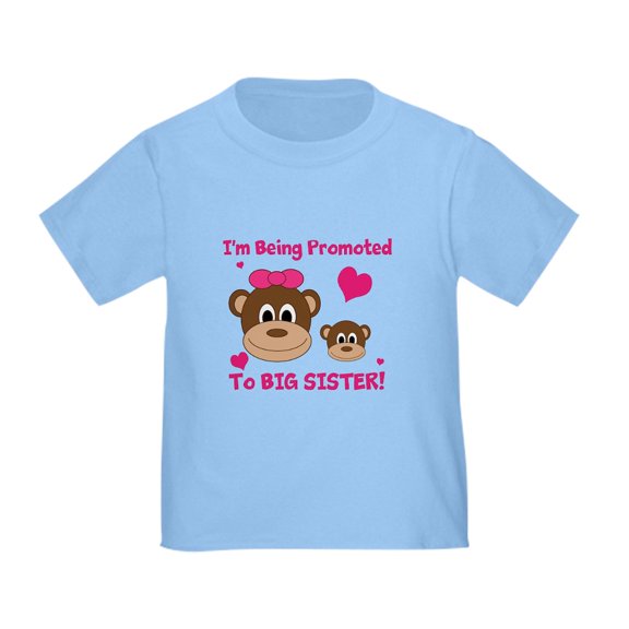CafePress - Being Promoted To Big Sister T Shirt - Cute Toddler T-Shirt, 100% Cotton