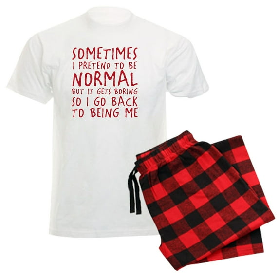 CafePress - Beingme Men's Light Pajamas - Men's Light Loose Fit Cotton Pajama Set