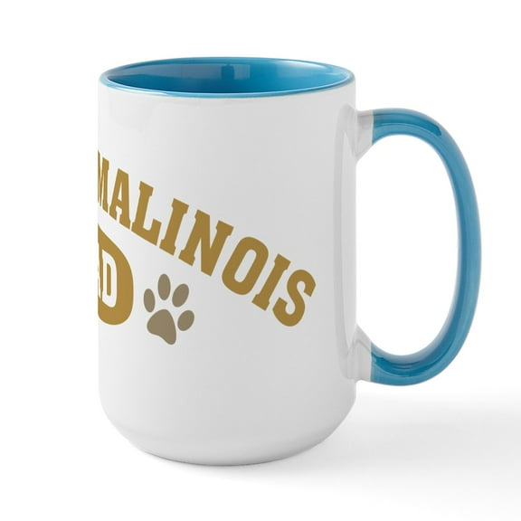 CafePress - Belgian Malinois Dad Large Mug - 15 oz Ceramic Large White Novelty Mug