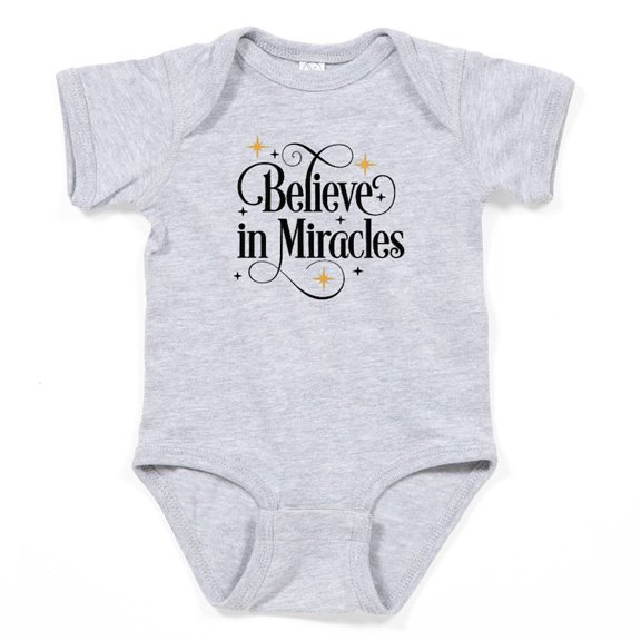 CafePress - Believe In Miracles Body Suit - Cute Infant Bodysuit Baby Romper - Size Newborn - 24 Months