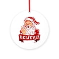 thumbnail image 1 of CafePress - Believe In Santa Claus -  Round Wood Ornament 4", 1 of 2
