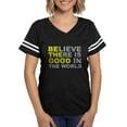 thumbnail image 1 of CafePress - Believe There Is Good Be The Good Womens Footbal - Womens Football Shirt, 1 of 4