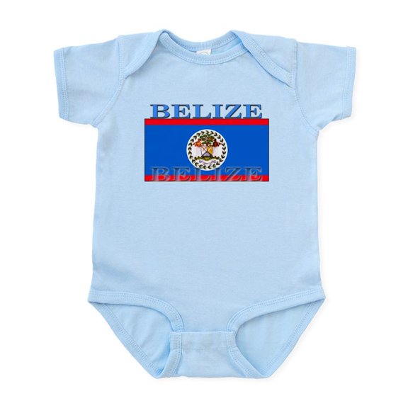 CafePress - Belize Belizean Flag Infant Bodysuit - Baby Light Bodysuit, Size Newborn - 24 Months