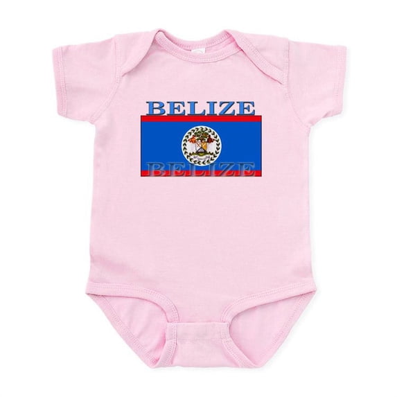 CafePress - Belize Belizean Flag Infant Bodysuit - Baby Light Bodysuit, Size Newborn - 24 Months