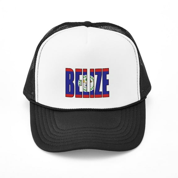 CafePress - Belize - Adjustable Unisex Printed Trucker Hat with Mesh Back