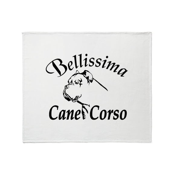 CafePress - Bellissima Cane Corsos Throw Blanket - Soft Fleece Throw Blanket, 50"x60" for All Ages