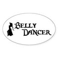 thumbnail image 1 of CafePress - Belly Dancer Pose Oval Sticker - Sticker (Oval), 1 of 1