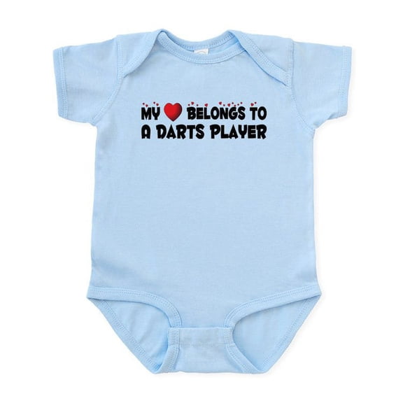 CafePress - Belongs To A Darts Player Infant Bodysuit - Baby Light Bodysuit, Size Newborn - 24 Months