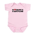 thumbnail image 1 of CafePress - Belongs To A Darts Player Infant Bodysuit - Baby Light Bodysuit, Size Newborn - 24 Months, 1 of 4