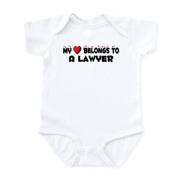 CafePress - Belongs To A Lawyer Infant Bodysuit - Baby Light Bodysuit, Size Newborn - 24 Months